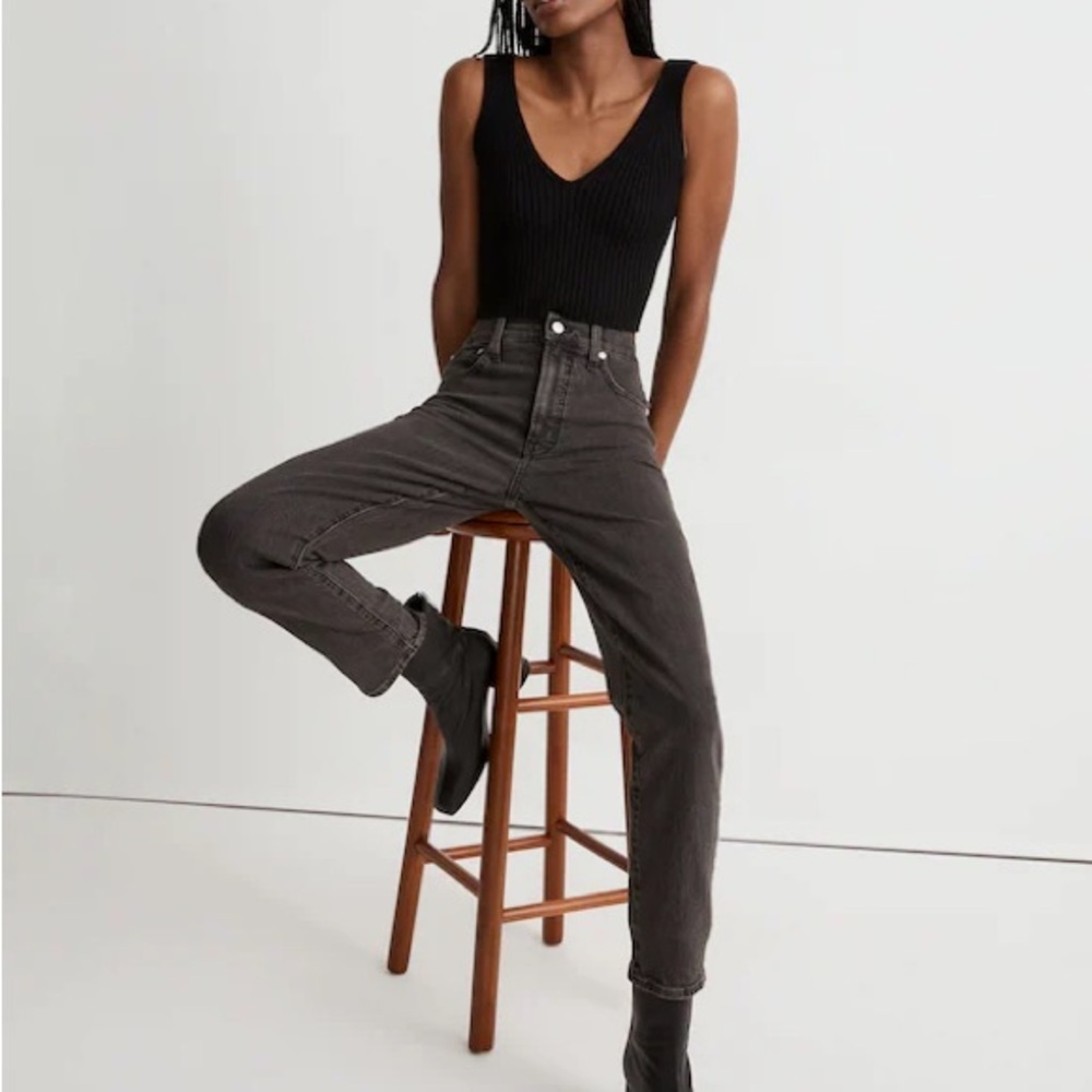 Madewell Curvy Perfect Vintage Jeans Black Size 24